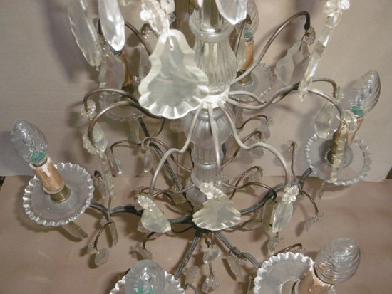 Lustre  Louis XV en cristal