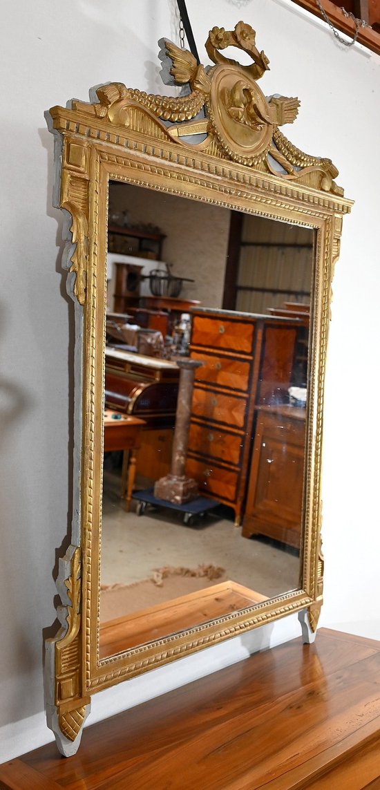 Miroir en Bois Doré, style Louis XVI – Fin XIXe