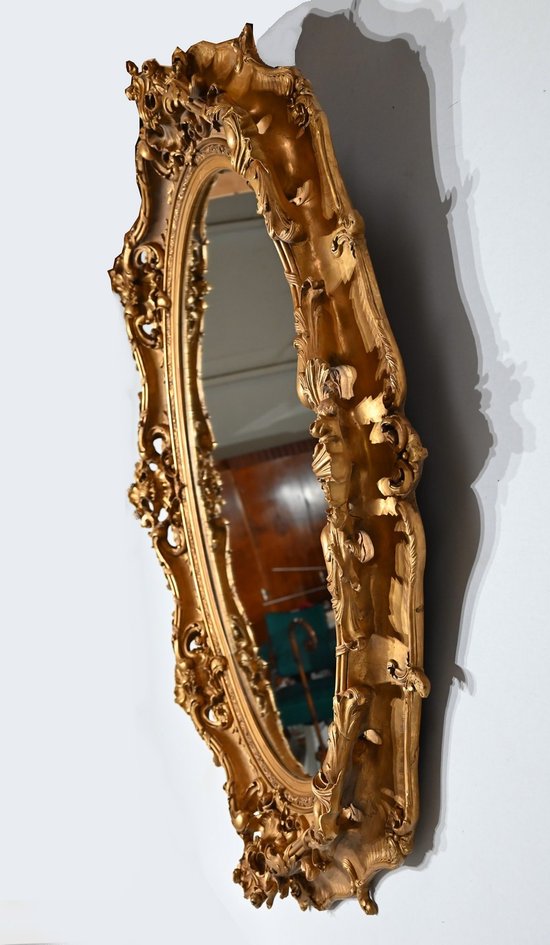 Important Miroir Louis XV – Fin XVIIIe