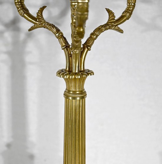 Garniture de Cheminée « La Harpiste » – XIXe