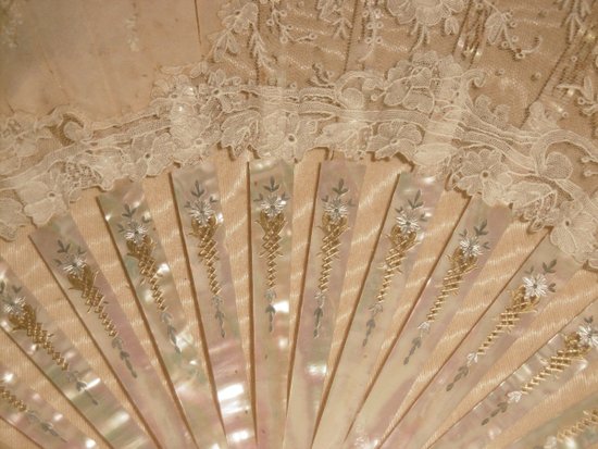 Fan signed 19th century