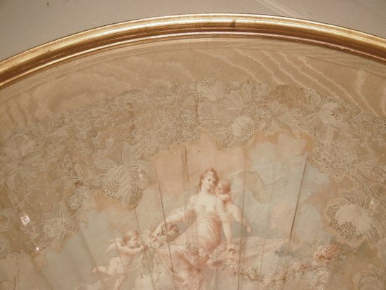 Fan signed 19th century