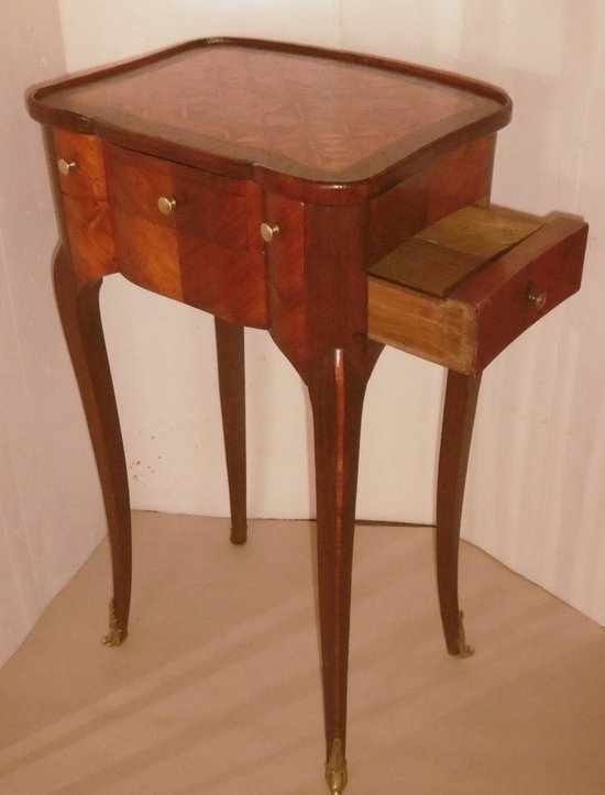 Louis XV table with system and writing desk