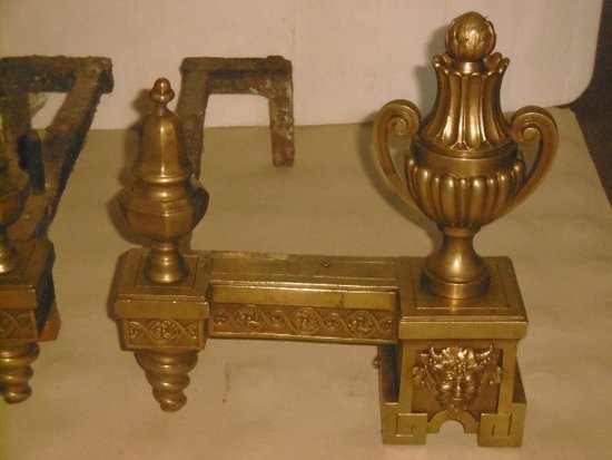 Pair of andirons 18th century