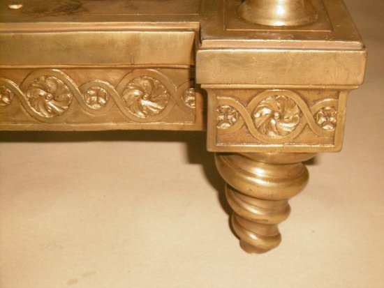 Pair of andirons 18th century