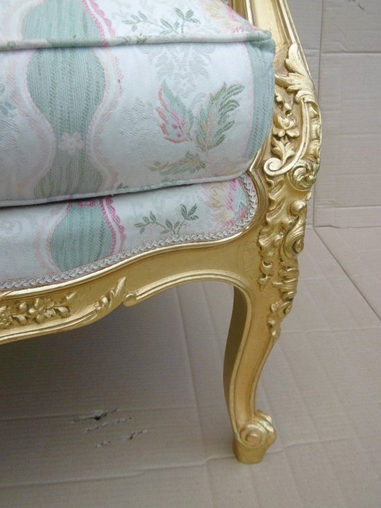 Vergoldete Bergère Louis XV