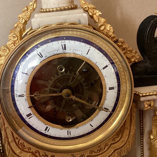 Louis XVI clock with dates signed