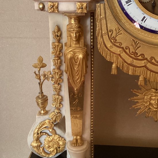 Louis XVI clock with dates signed