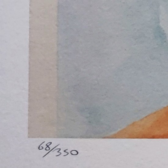 1970 Superba litografia originale di František Kupka in edizione limitata