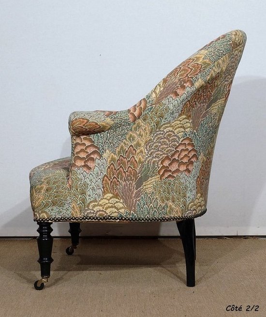 Fauteuil Crapaud, époque Louis-Philippe – 2ème moitié du XIXe