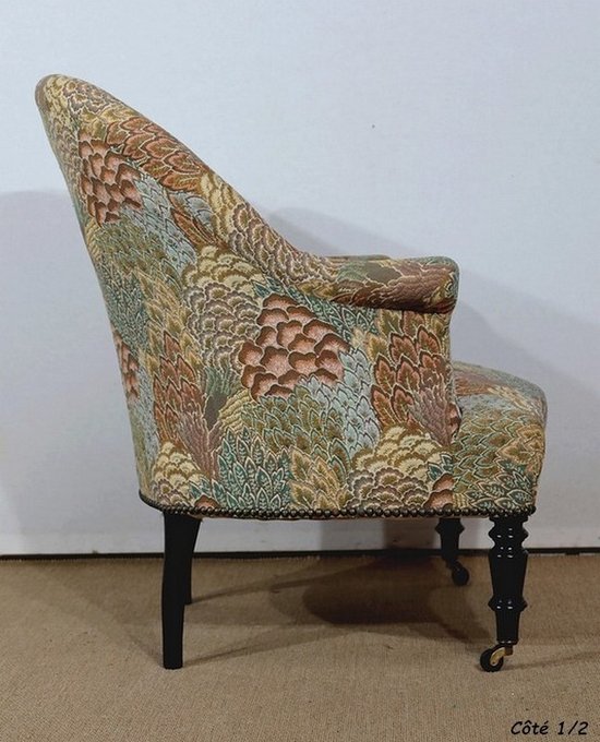 Fauteuil Crapaud, époque Louis-Philippe – 2ème moitié du XIXe