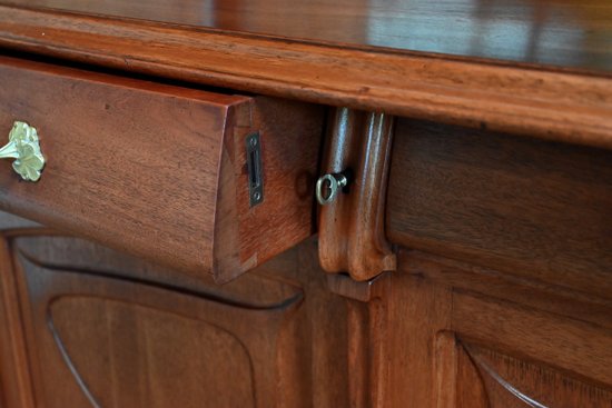 Important Buffet Vitrine, attributed to the House of E. Diot, Art Nouveau - 1900