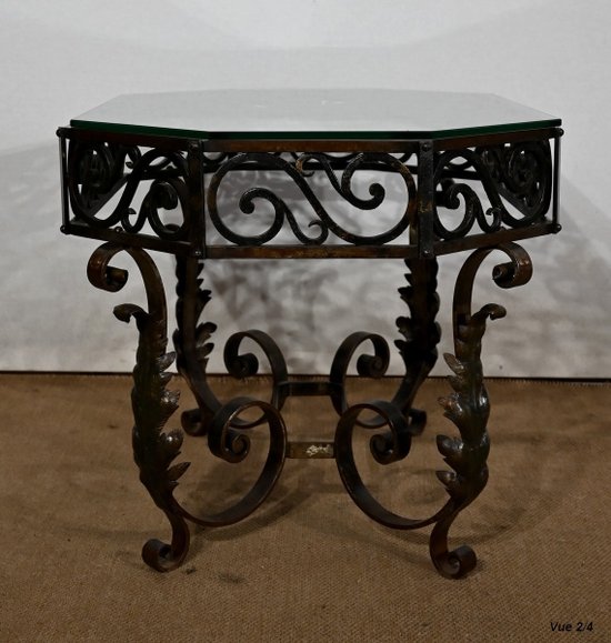 Wrought Iron Coffee Table - 1930