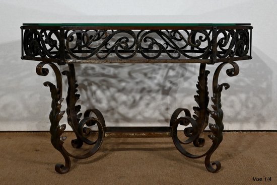 Wrought Iron Coffee Table - 1930