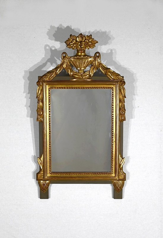 Petit miroir en Bois doré, style Louis XVI – Début XXe