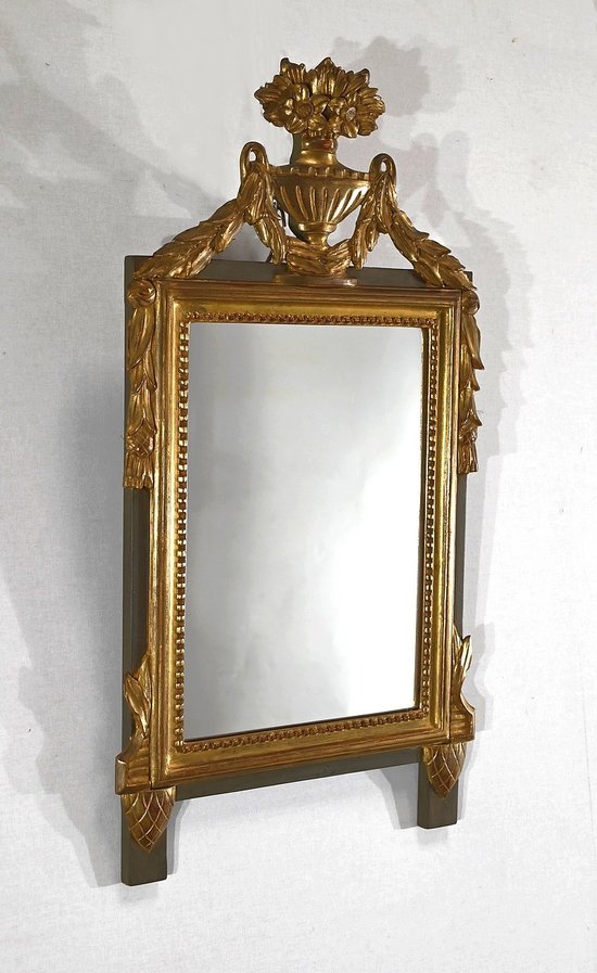 Petit miroir en Bois doré, style Louis XVI – Début XXe