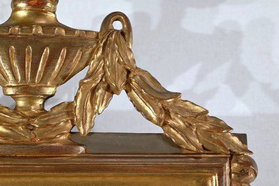 Petit miroir en Bois doré, style Louis XVI – Début XXe