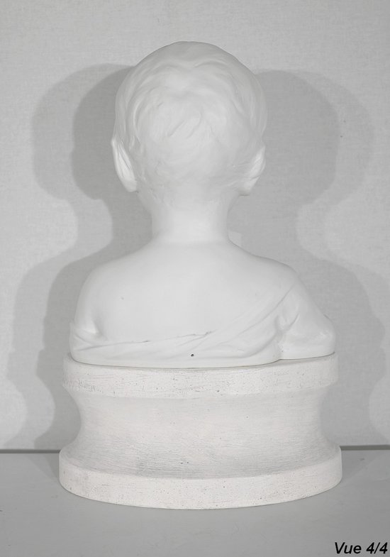 Bust of Child in Biscuit of Limoges - Beginning XXth