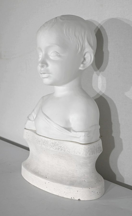 Bust of Child in Biscuit of Limoges - Beginning XXth