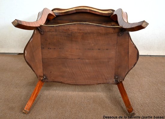 Planter in Marquetry, Louis XV style, Napoleon III period - Mid-19th century