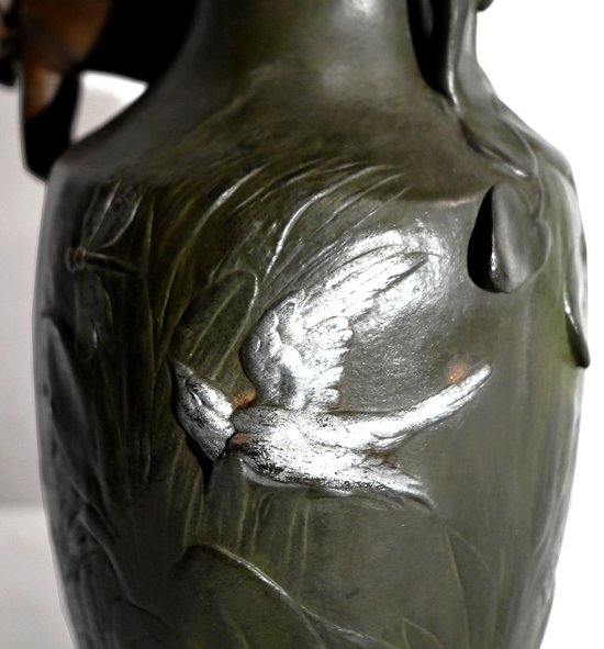 Paire de Vases en Régule, A. Moreau – Fin XIXe