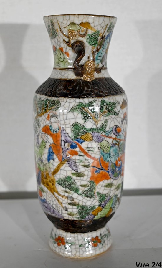 Nanjing Vase aus zerbrochenem Steingut, China - 19. Jahrhundert