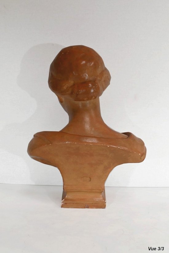 Busto in terracotta, firmato Atelier Lorenzi – 1920