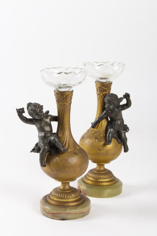 Paire De Petits Vases Soliflore Napoléon III