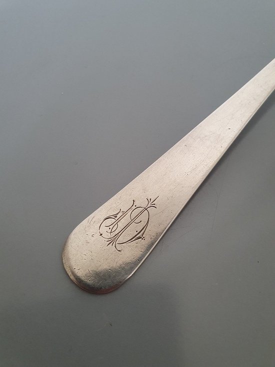 Ragout Spoon , Palma De Majorca , Spain , Sterling Silver . Early XX°.