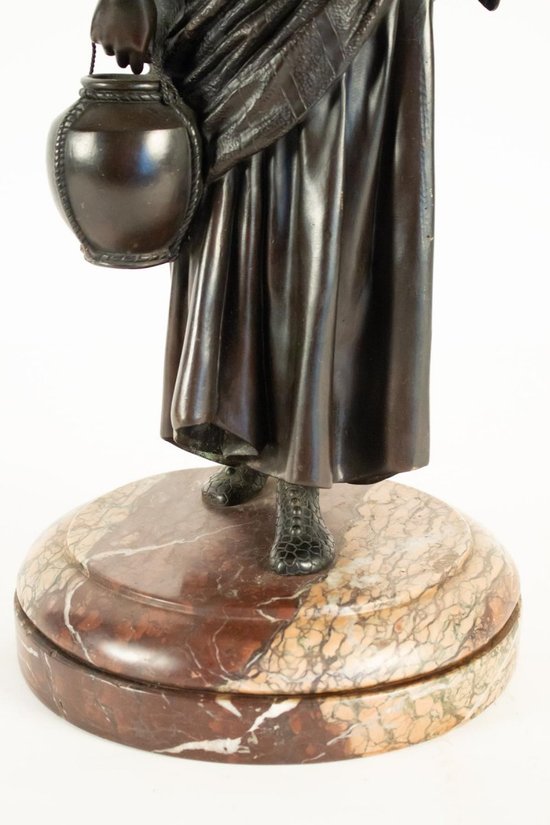 Chiparus Demetre, Orientalistische Statue aus Bronze mit brauner Patina