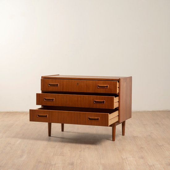 Commode vintage en teck de Gunnar Nielsen Tibergaard, Danemark 1960