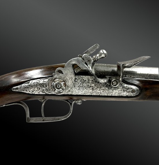 PISTOLET à silex signé « J:B » - Europe - Vers 1680