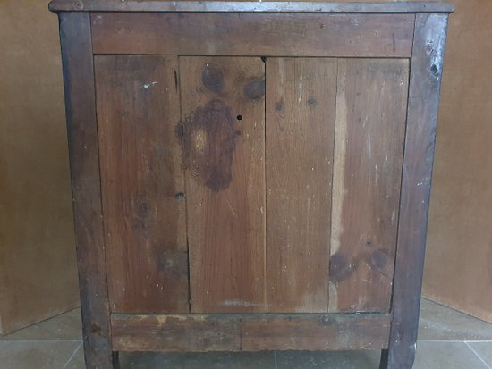 Scriban Commode, Blackened Wood, Louis XV, Late 18th/19th century.