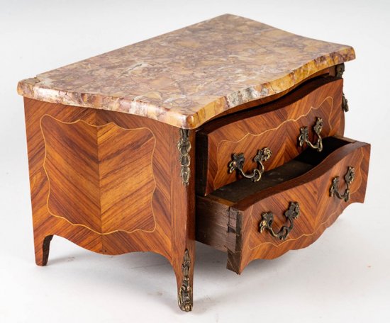 Small Miniature Chest of Drawers Late 19th Century