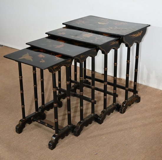 Set von 4 Gigognes Tables, Napoleon III Geschmack - Ende XIX.