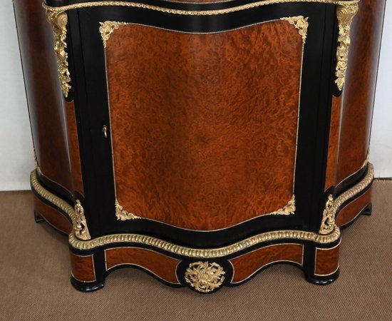 Sideboard in burr cedar, Napoleon III period - Mid 19th century