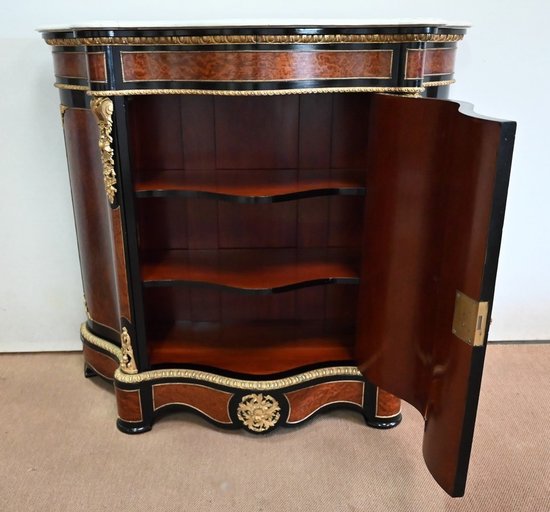 Sideboard in burr cedar, Napoleon III period - Mid 19th century