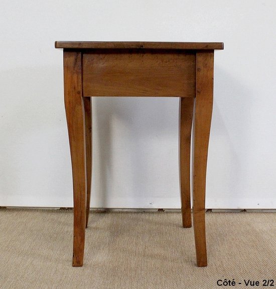 Small solid cherry wood end table, Louis XV taste - 2nd half of the 19th century