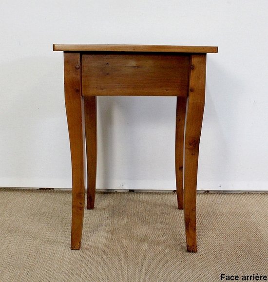 Small solid cherry wood end table, Louis XV taste - 2nd half of the 19th century