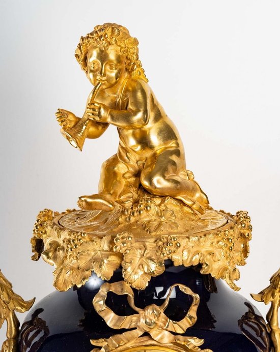 A Late 19th Century Porcelain And Gilt Bronze Trim