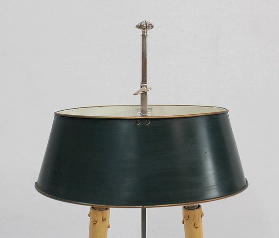 Lampe Bouillotte en Métal argenté, style Empire - Début XXe