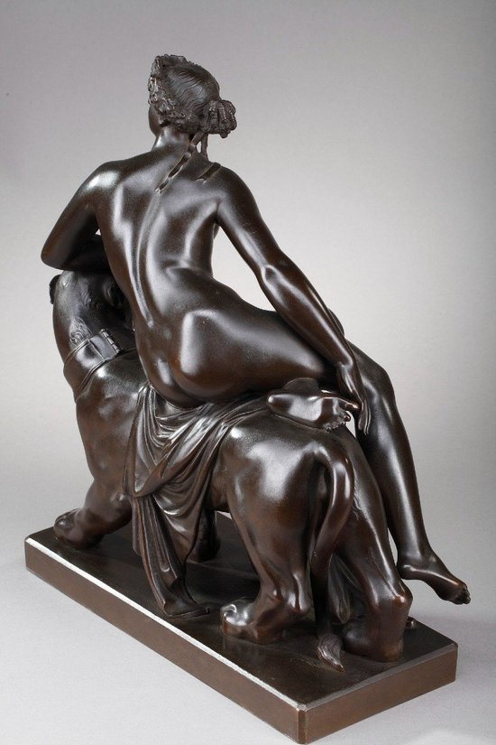 Bronze Ariane chevauchant une panthère, d'après Johann Heinrich Dannecker