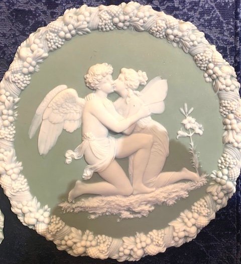 Coppia di piatti Wedgwood periodo Napoleone III