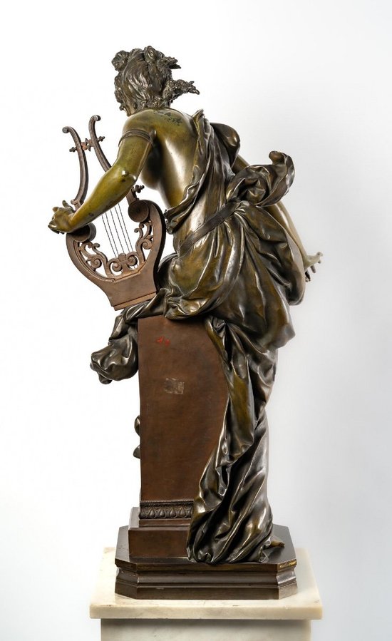 Bronzefigur Melodie von Albert Ernest Carrier Belleuse