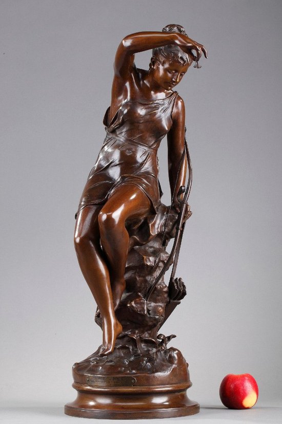 "NYMPH OF DIANE" IN BRONZE, AFTER LUCIE SIGNORET-LEDIEU