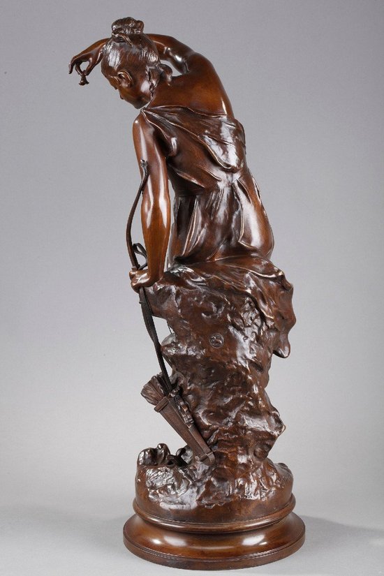 "NYMPH OF DIANE" IN BRONZE, AFTER LUCIE SIGNORET-LEDIEU