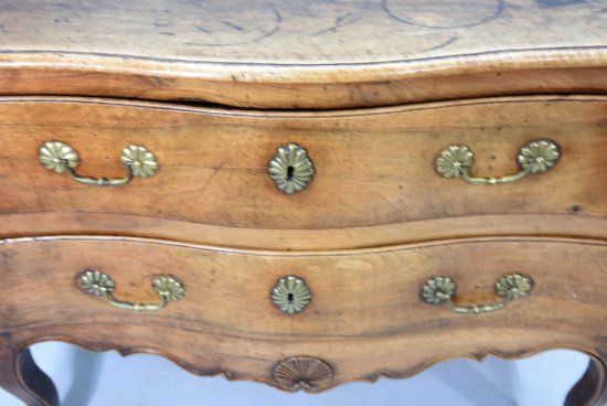 Sauteuse Commode In Walnut Eighteenth Century