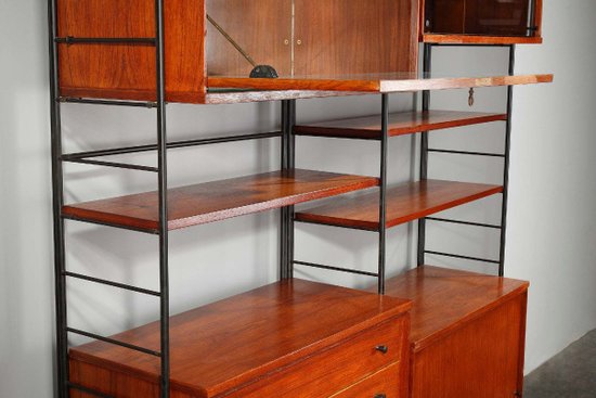 1960's Scandinavian Wooden Bookcase Shelf