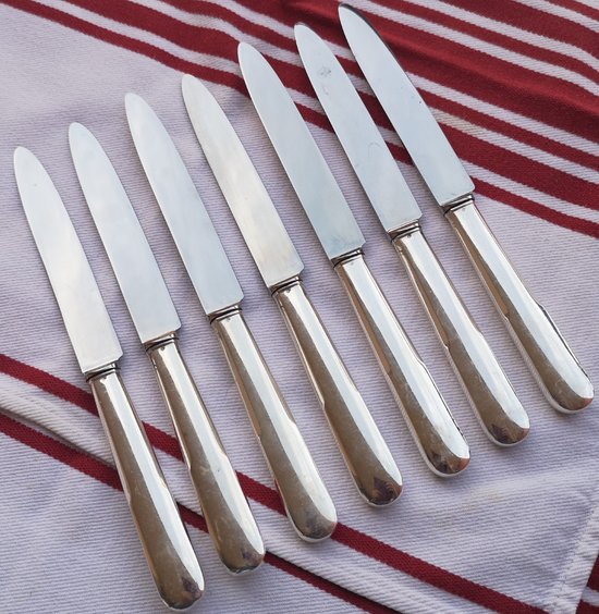 7 table knives "old paris" style goldsmith Tétard Frères