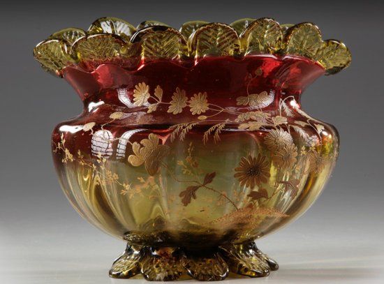 Cup In Molded Glass End of XIXth Century